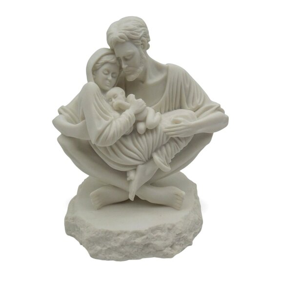 TIMOTHY SCHMALZ Holy Family A Quiet Moment 90s Figurine Canada Vintage 8x7" - Picture 1 of 11